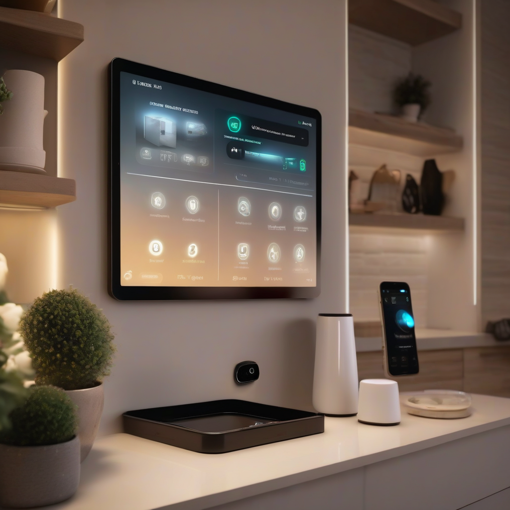 AI home security dashboard showing smart home camera feeds and detection alerts